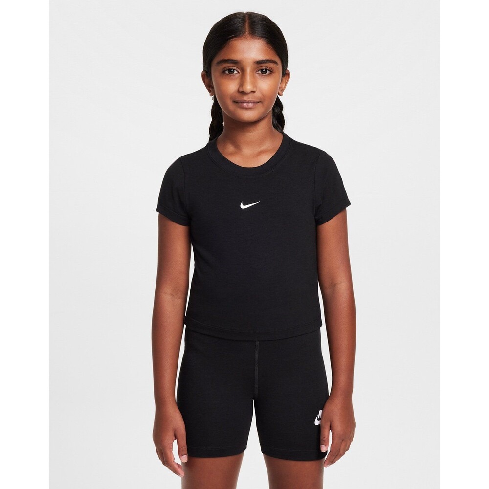 Nike Girl's Slim Fit Short Sleeve T-Shirt Black Size Small NWOT